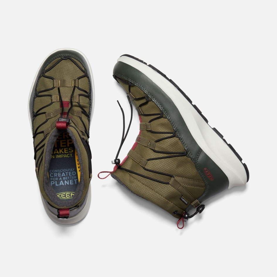 Miesten Uneek Snk Vedenpitävä Chukka Keen Tumma Oliivihartsi