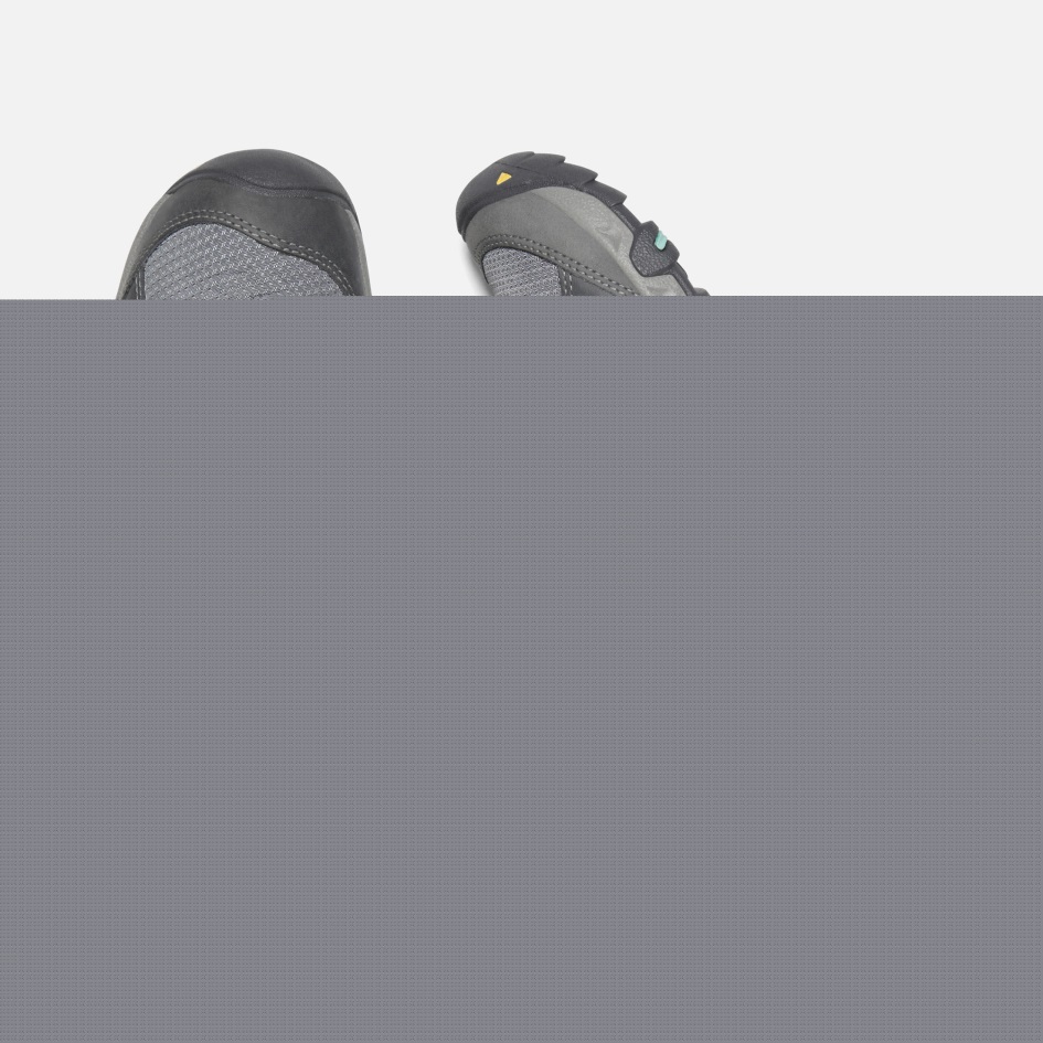 Naisten Steens Nahka Vedenpitävä Saappaat Teräs Harmaa-ocean Wave Innokas